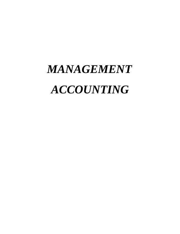 Management Accounting and Its Types (DOC)_1