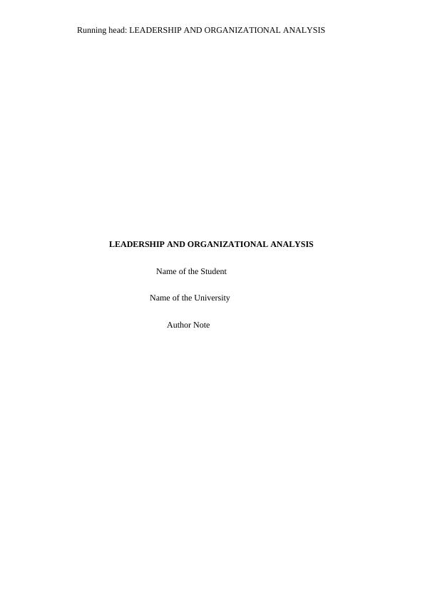 (PDF) Leadership and Its Place in Organisation_1