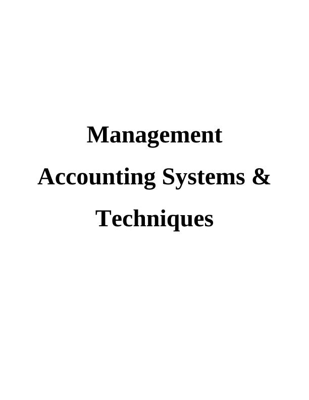 P2) Different method used for Management accounting report_1