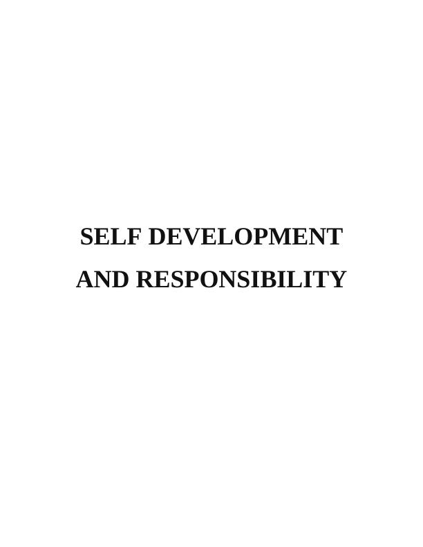 Self Development and Responsibility_1