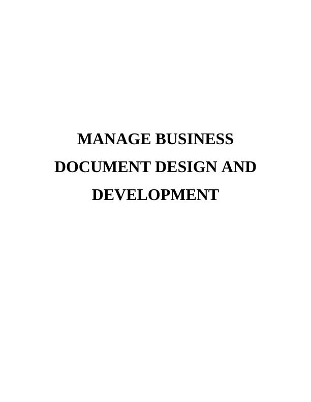Document Design and Development_1