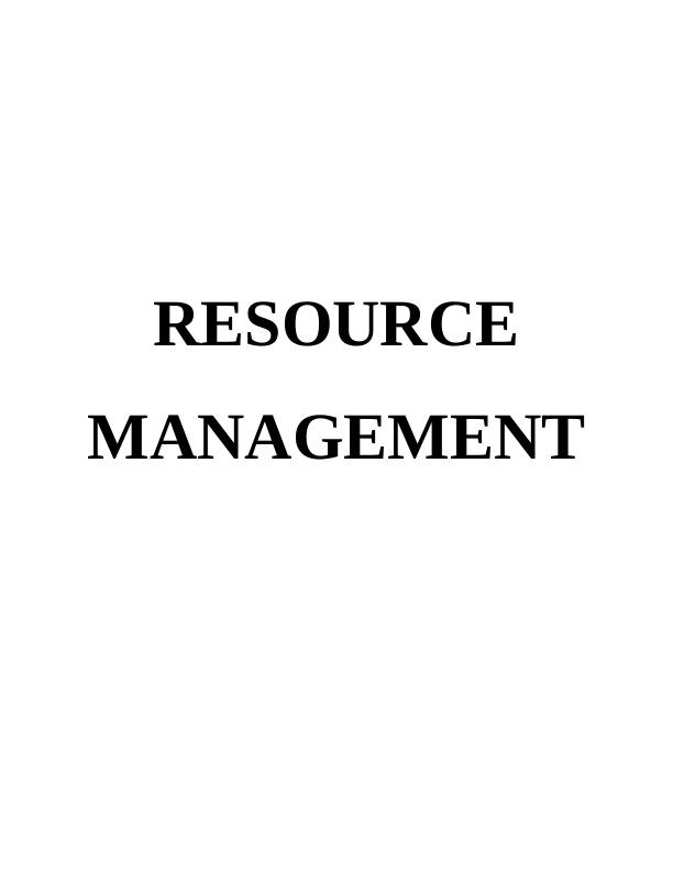 Resource Management Report_1