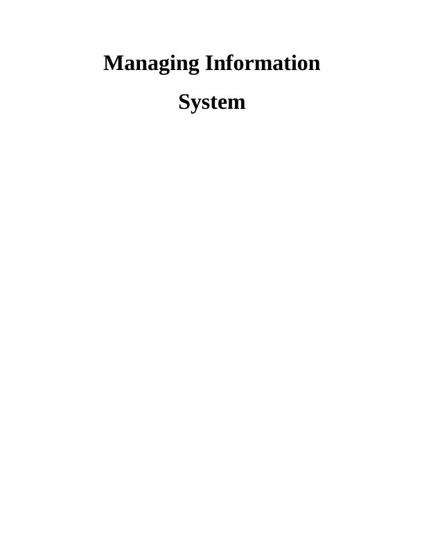 Managing Information System of Tesco_1