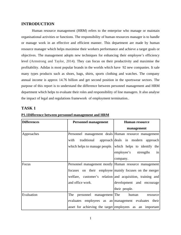 Report on Personnel Management and HRM department_3
