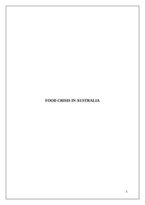 Food Crisis in Australia_1