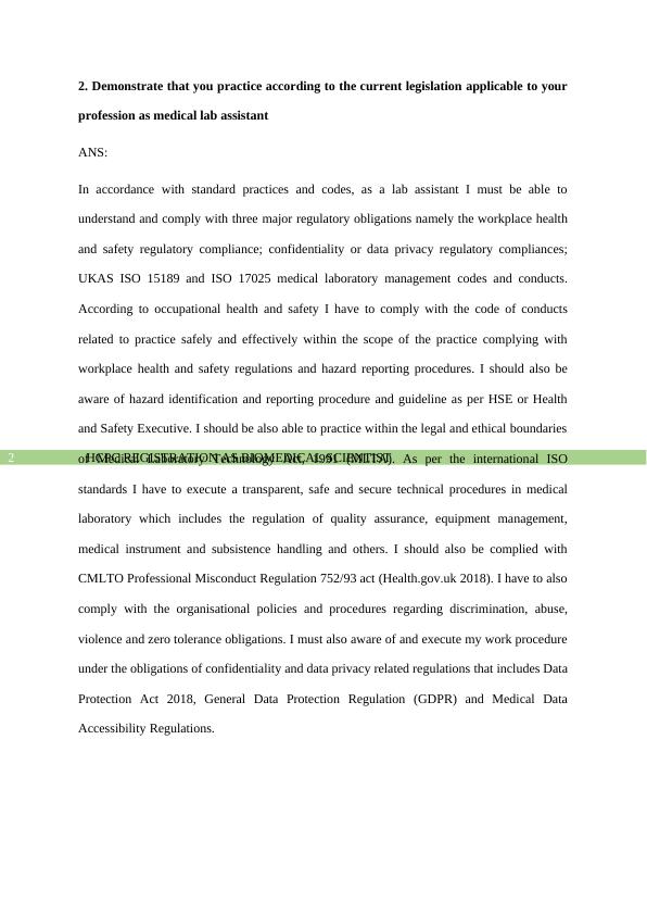 HCPC REGISTRATION AS BIOMEDICAL SCIENTIST