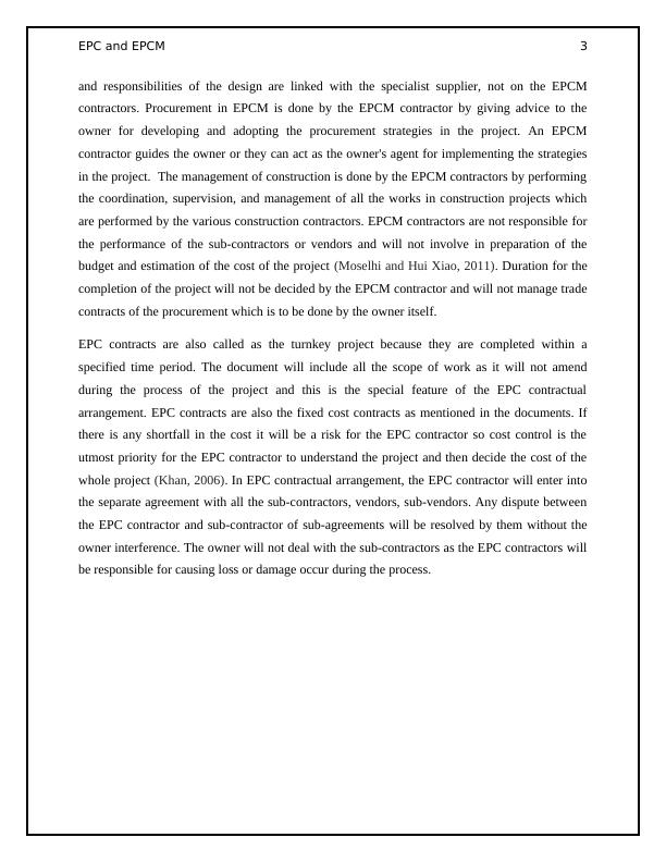 EPC and EPCM Contractual Arrangements, Differences, Advantages and Disadvantages