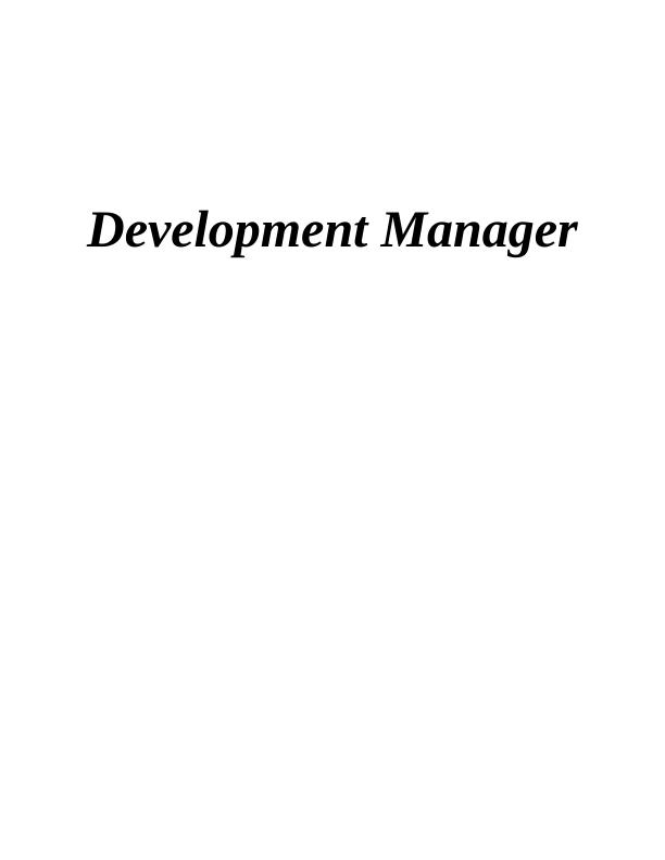 Changes in Development Manager Profession and Manufacturing Industry_1