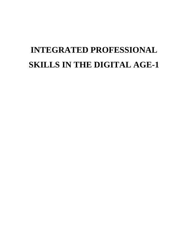 Integrated Professional Skills in the Digital Sample Age Assignment_1