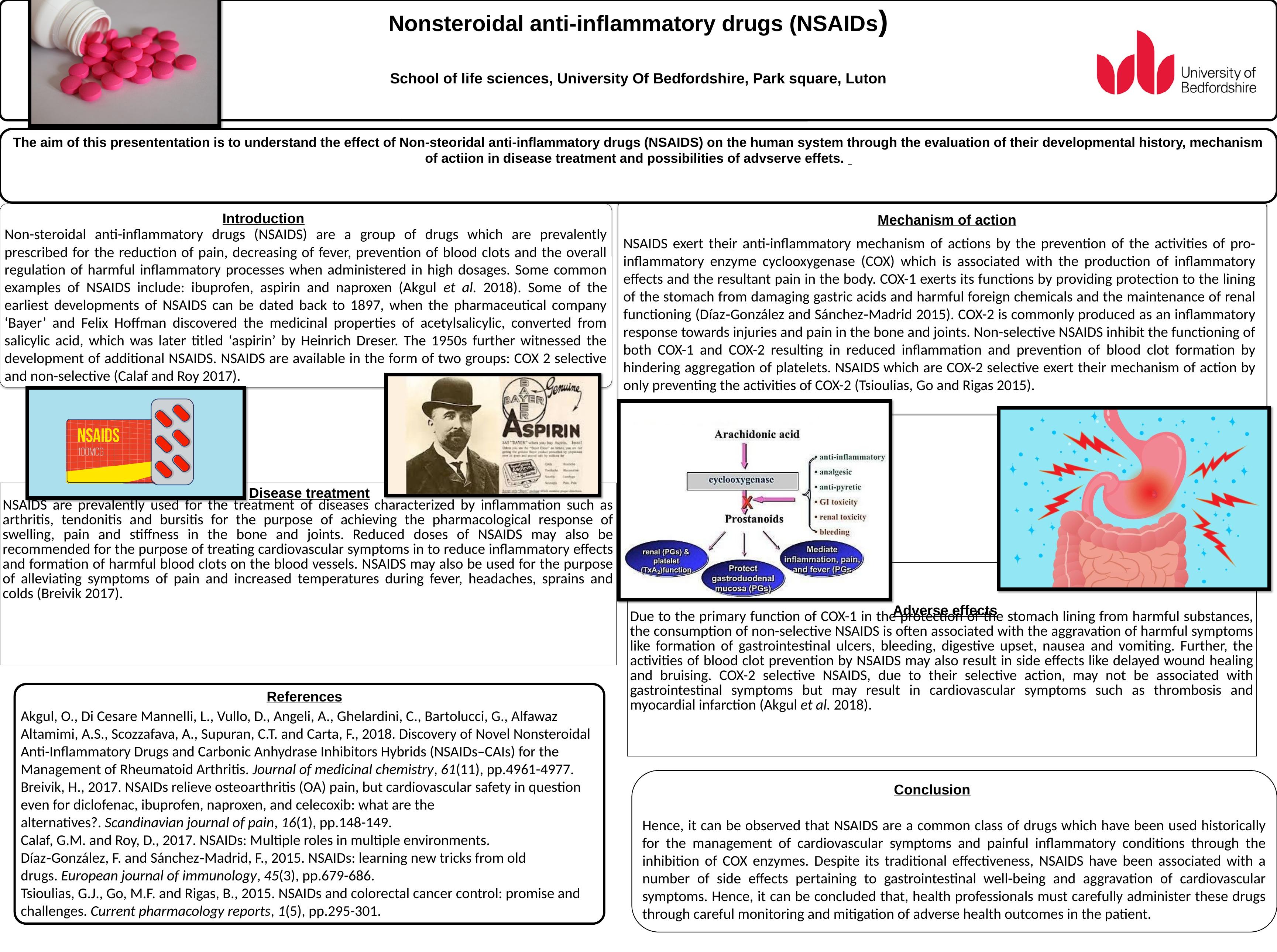 Effect of Nonsteroidal Anti-Inflammatory Drugs (NSAIDs) on the Human System_1