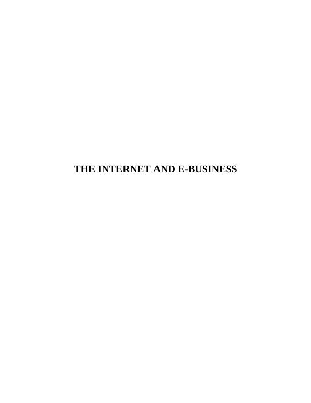 The Internet and E-Business_1