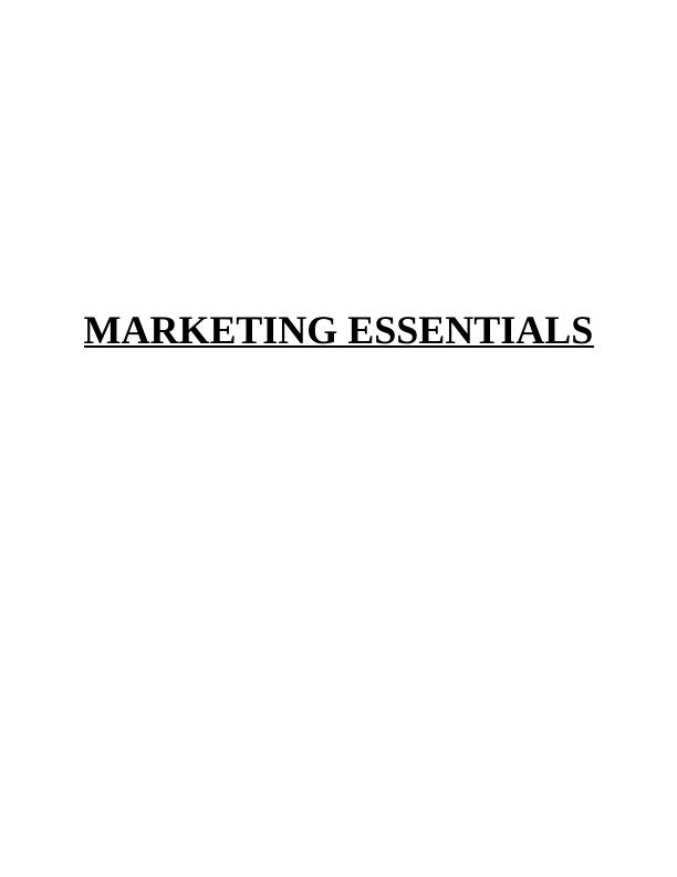 Assignment on Role & Responsibilities of Marketing Functions_1