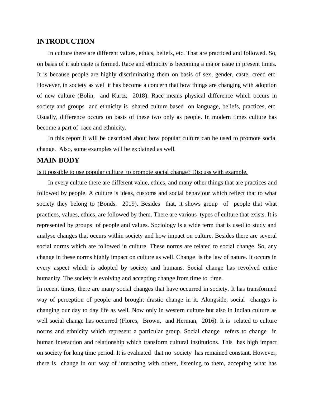 Using Popular Culture to Promote Social Change