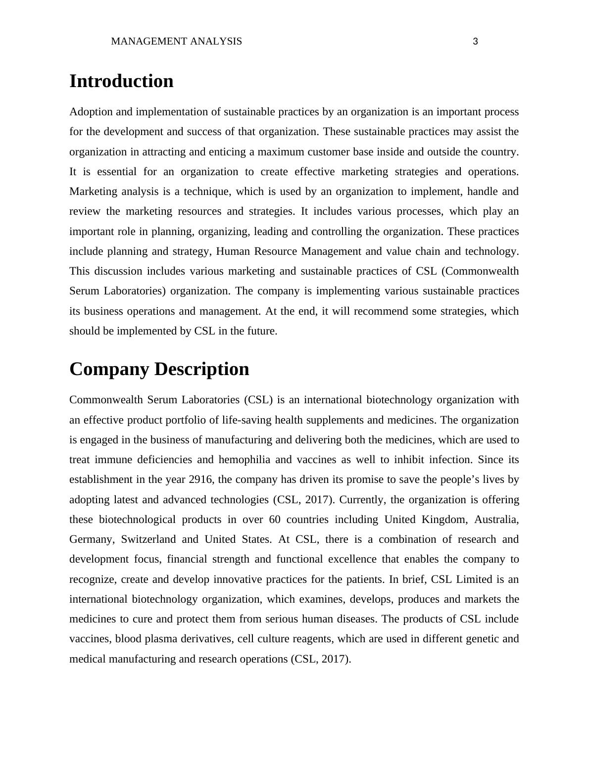 Management Analysis of CSL Limited_3