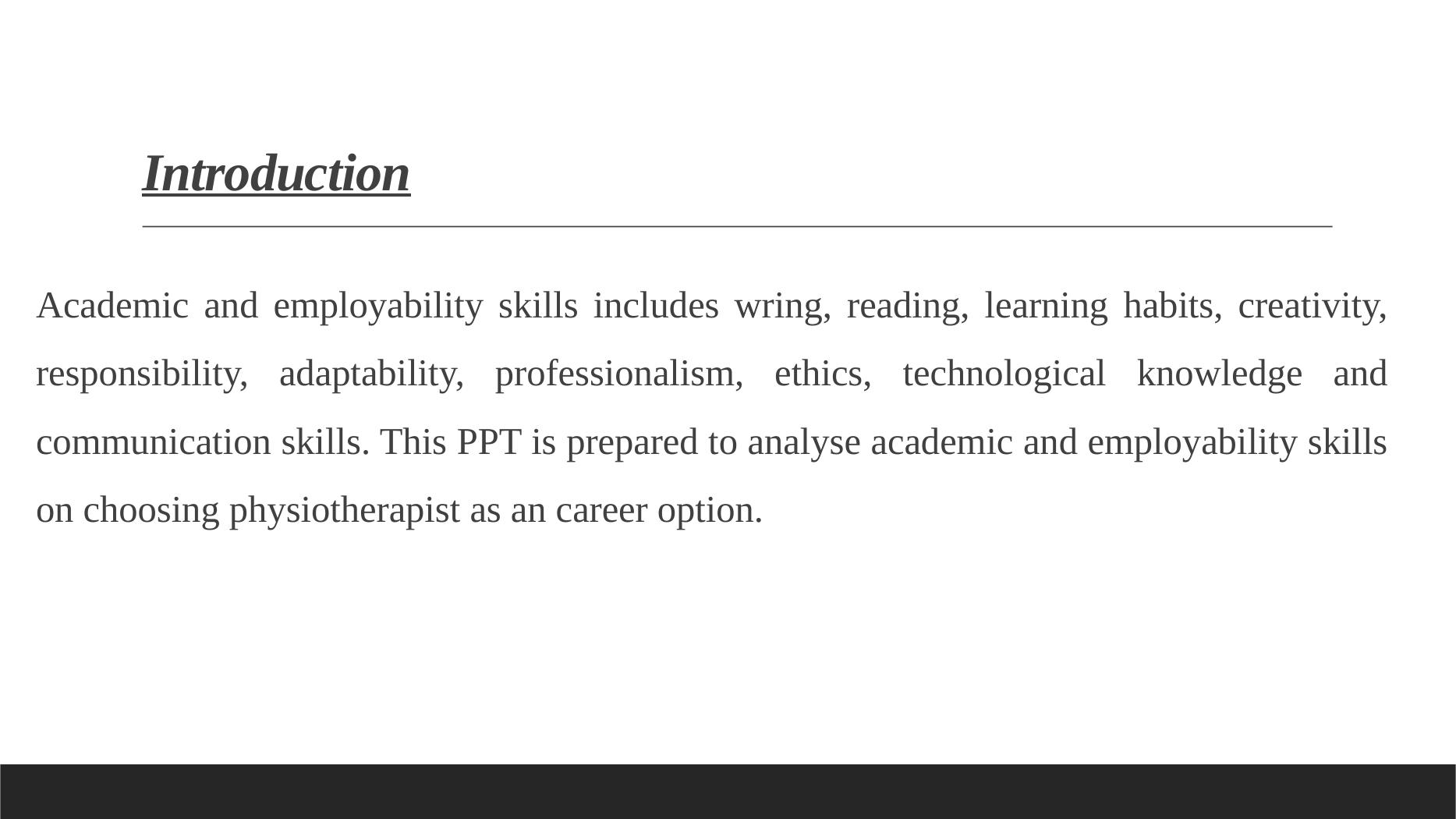 Academic And Employability Skills