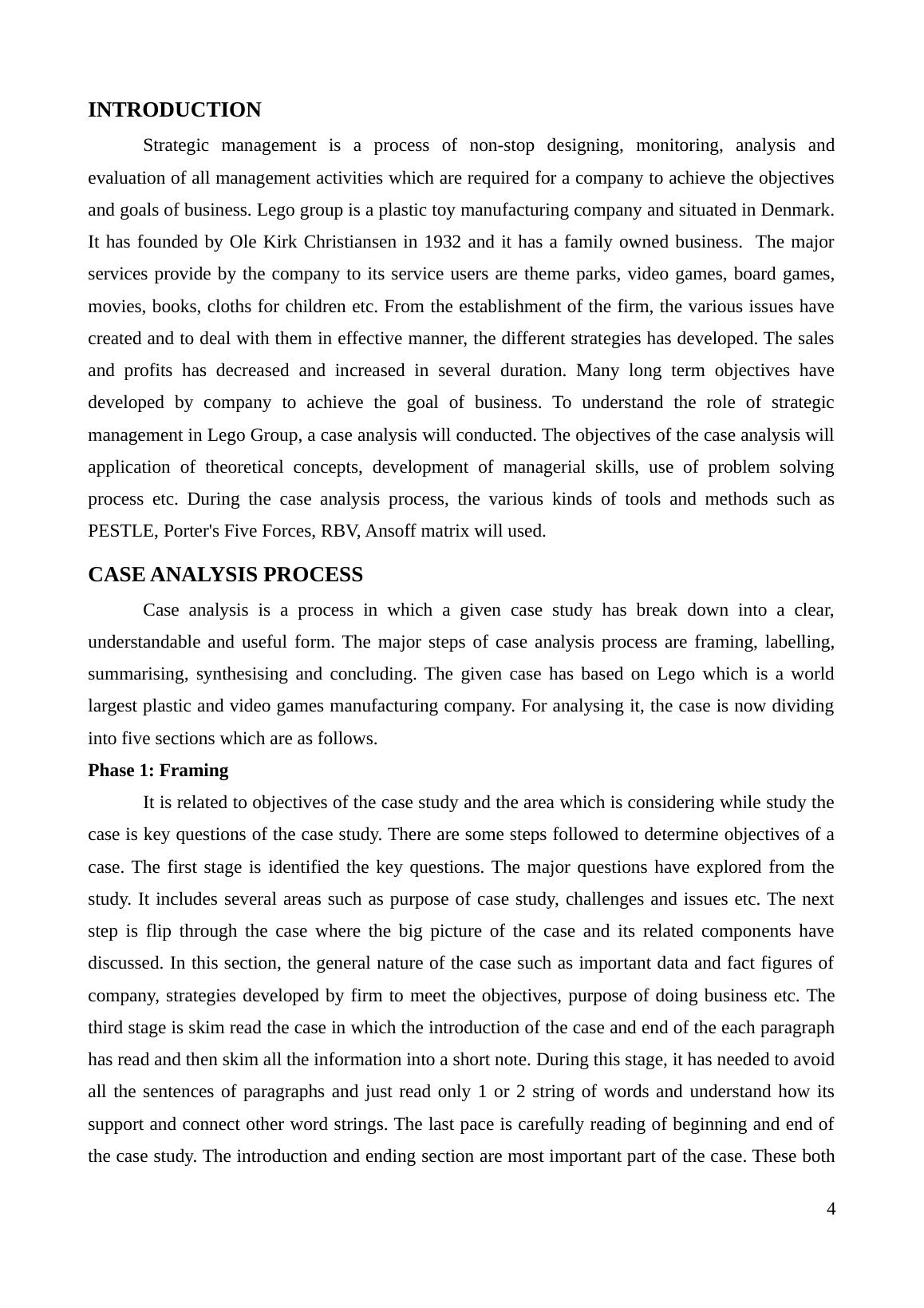 lego case study strategic management