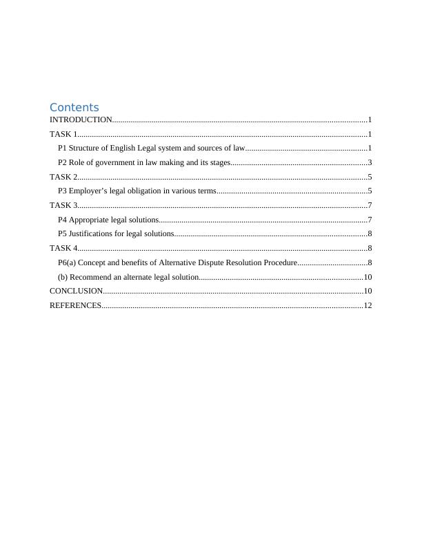 Report on English Legal Structure and Role of Government in Law-making_2