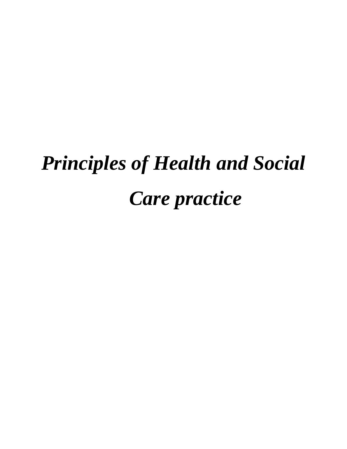 Principle of Health and Social Care Sector Report - Fleetwood Hall Home_1