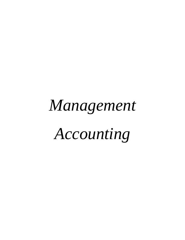 Management Accounting and Cost Analysis Techniques_1