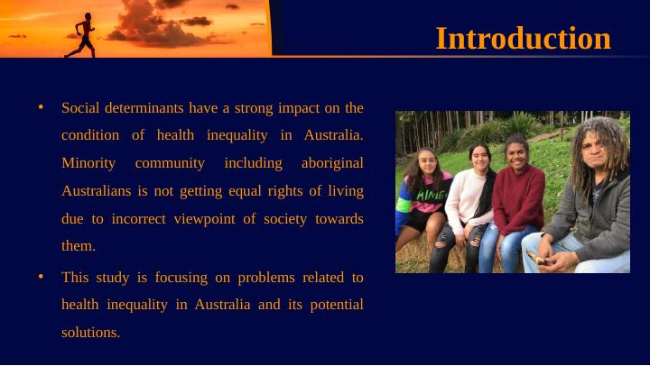 THE SOCIAL DETERMINANTS OF AUSTRALIAN HEALTH INEQUALITIES.