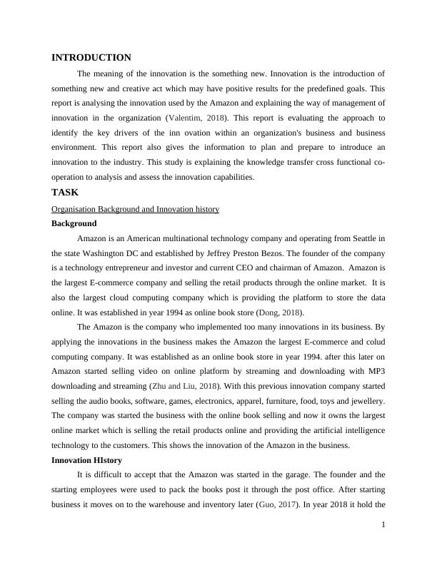 Managing Innovation in Business Assignment - Amazon company_4