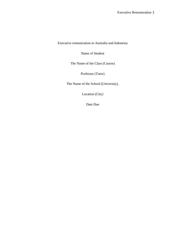 (PDF) Remuneration committees, executive remuneration_1