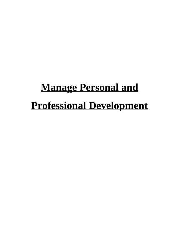 Manage Personal and Professional Development PDF_1