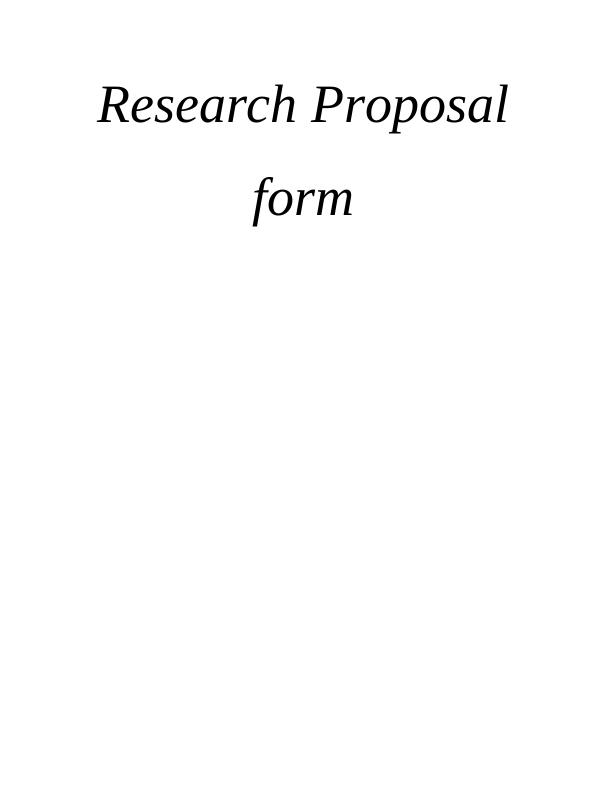 Role of globalisation in driving business success - Research Proposal_1