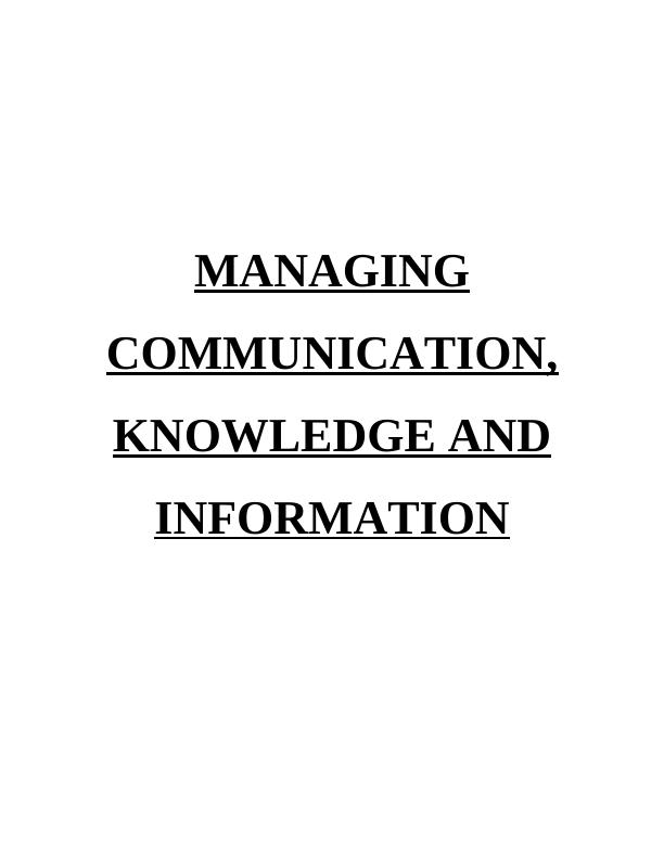 Report On TNC ( The Nice Collection ) - Managing Communication_1