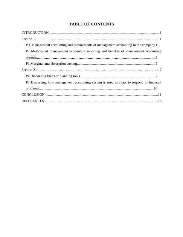 Management Accounting Assignment - Morphy Richards_2