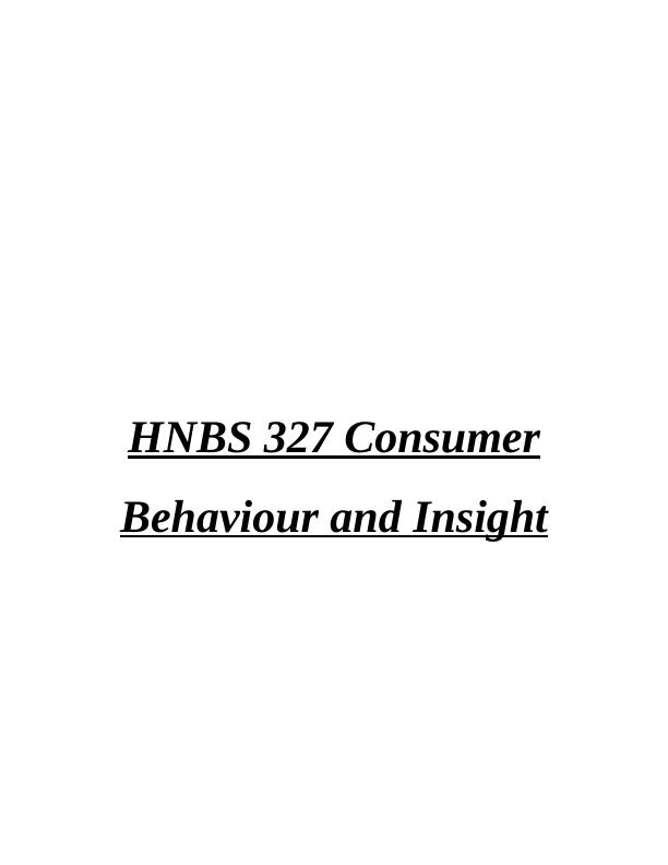 Consumer Behaviour and Insight_1