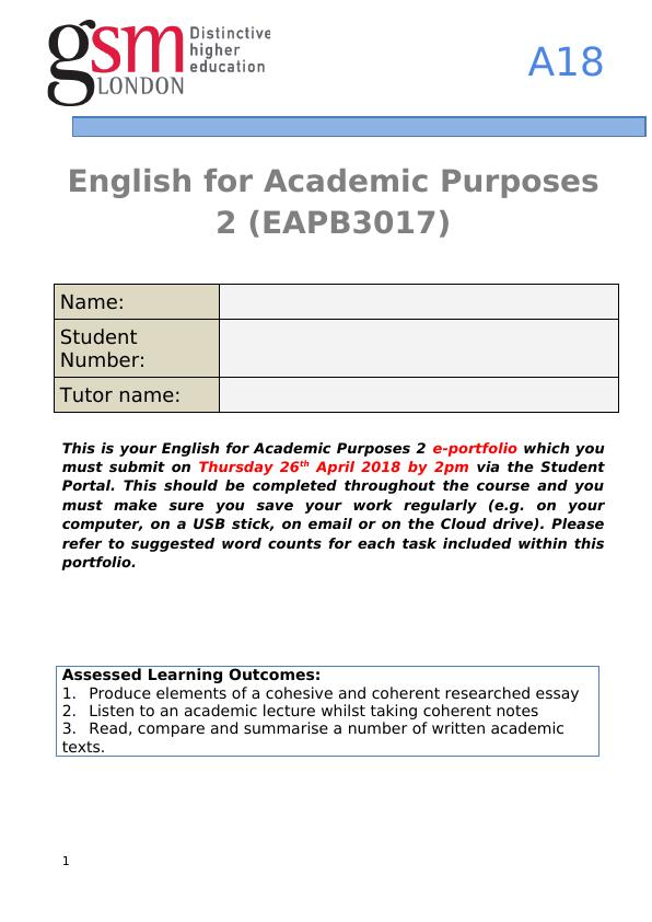 English for Academic Purposes - Assignment PDF_1