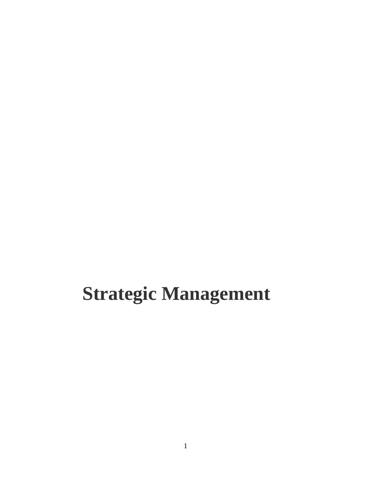 Strategic Management for JD Sports PLC Analysis and Strategies