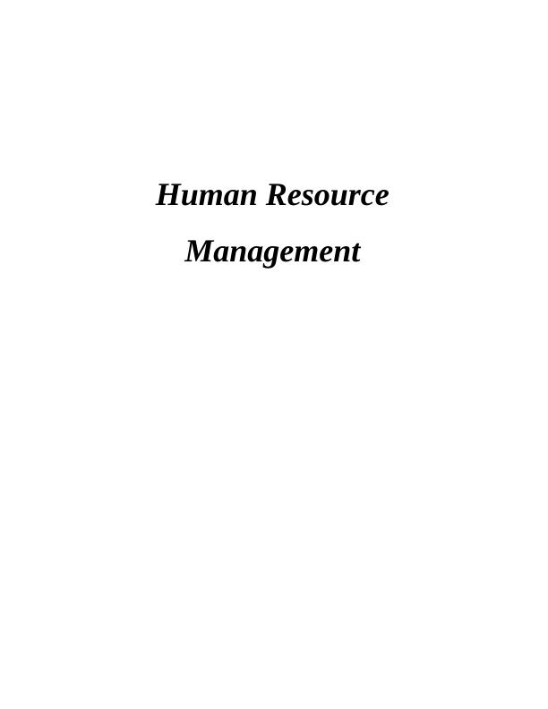 Human Resource Management: Defining the Purpose and Functions of HRM_1