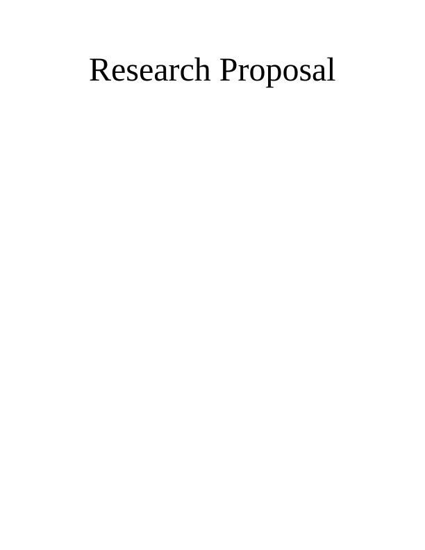 Research Proposal Assignment - Mental Health Issues_1