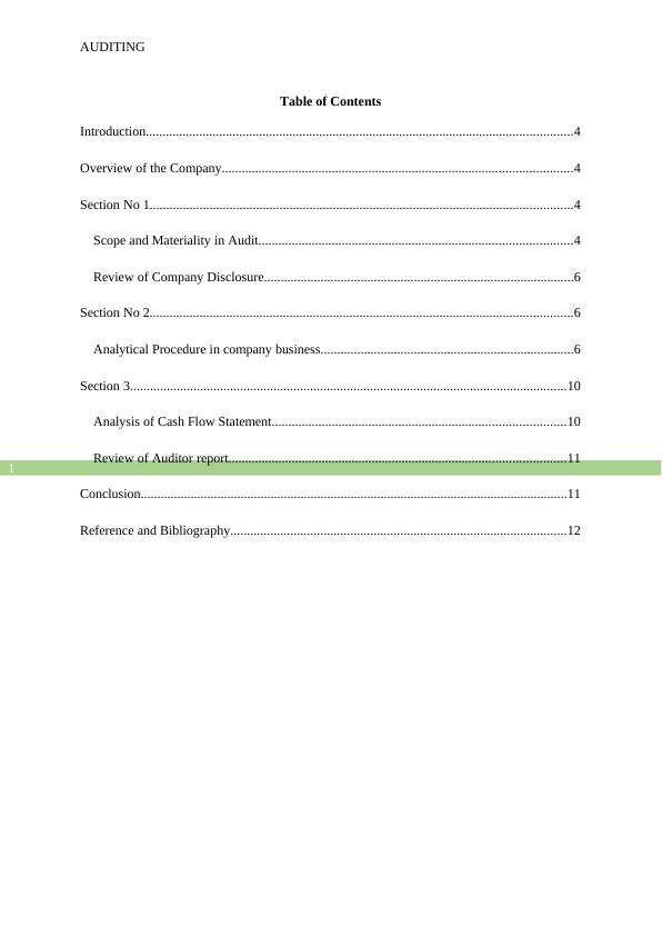 Scope and Materiality in Audit Report 2022