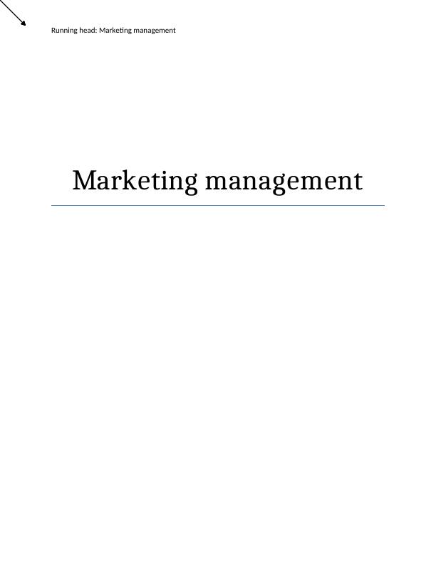 Marketing Management Introduction 3 Section 1. Product Development, Pricing and Distribution Plan 8 Integrated Marketing Communication Plan 10 Section 3. Marketing Strategy 8 Product Development, Pric_1