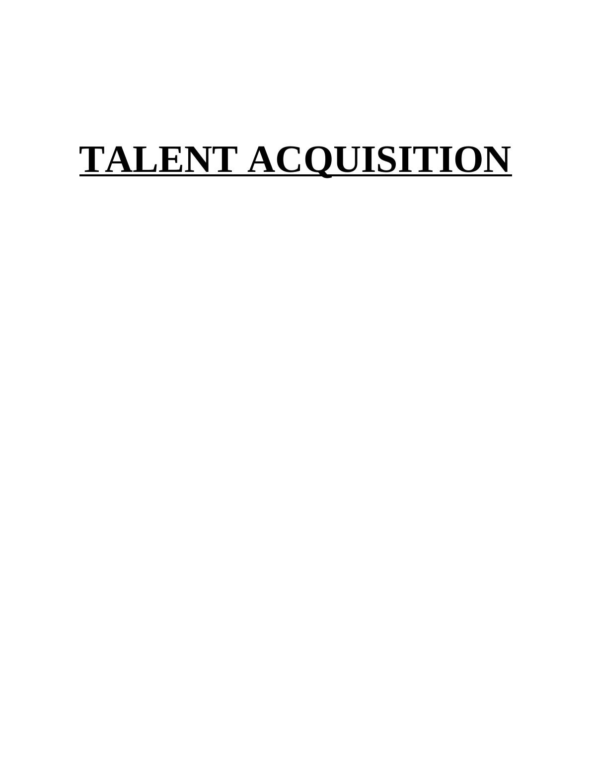 Talent Management and Acquisition Assignment_1