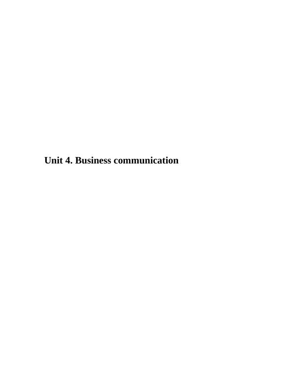 Unit 4. Business Communication_1