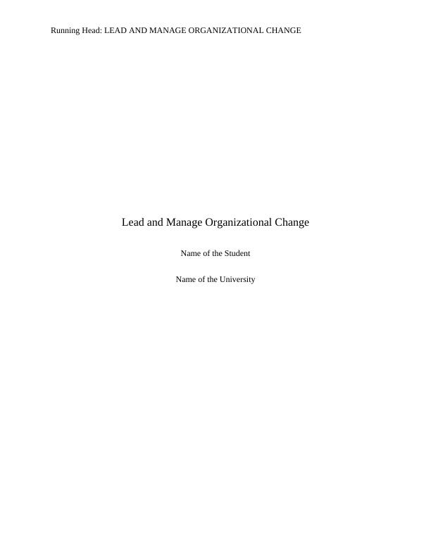 University Change Management Strategy for Fast Track Couriers_1