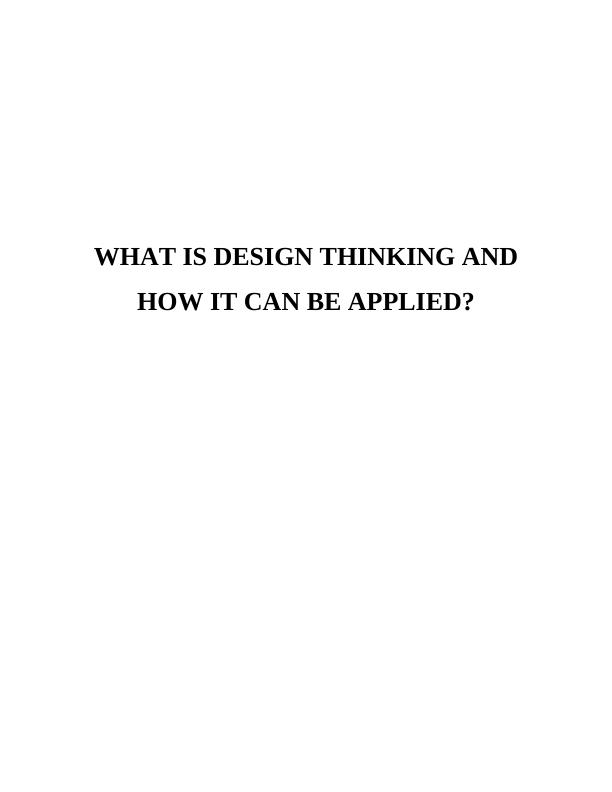 Design Thinking- Assignment_1