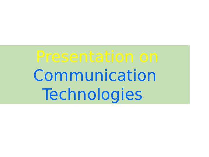 Transmission Methods in Communication Technologies_1