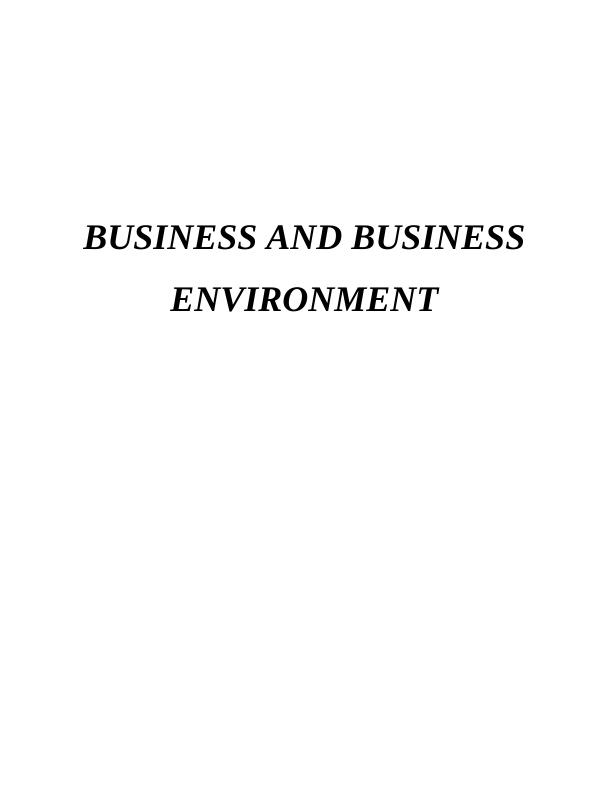 Business environment assignment Sample : TESCO_1