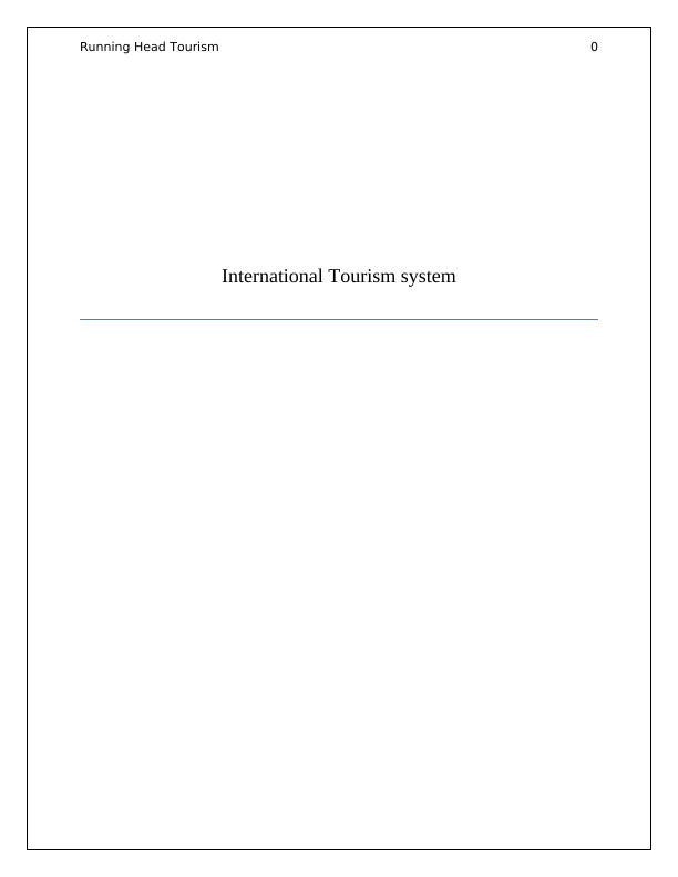 International Tourism system docx_1