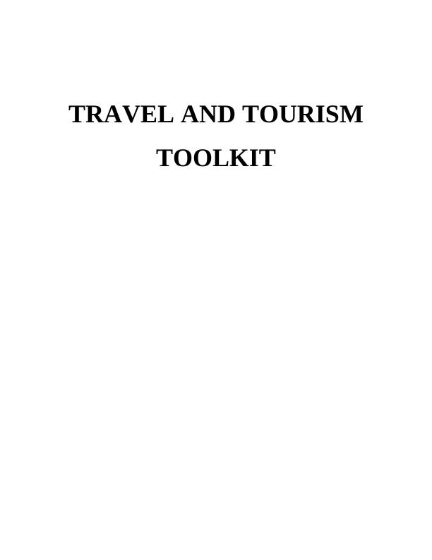 Travel and Tourism Toolkit Assignment_1