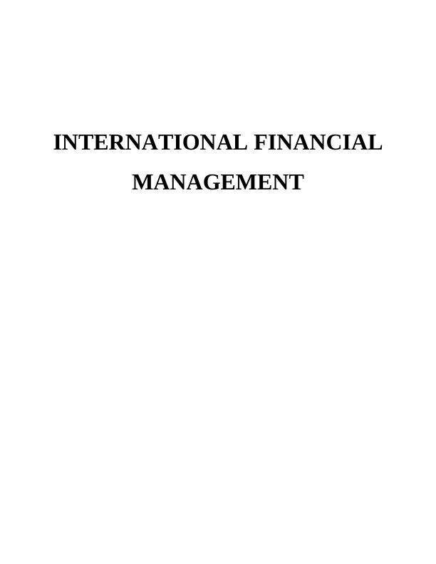 International Financial Management: Investment Appraisal Techniques_1