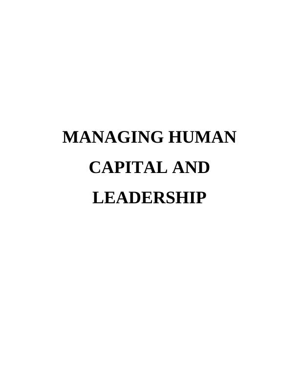Managing Human Capital and Leadership_1