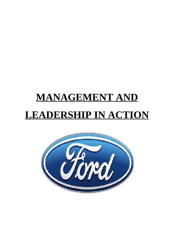 Management and Leadership Assignment Solution_1