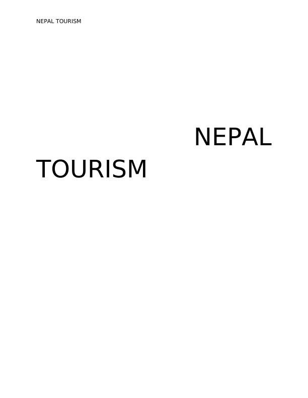 Nepal Tourism Research Paper 2022_1