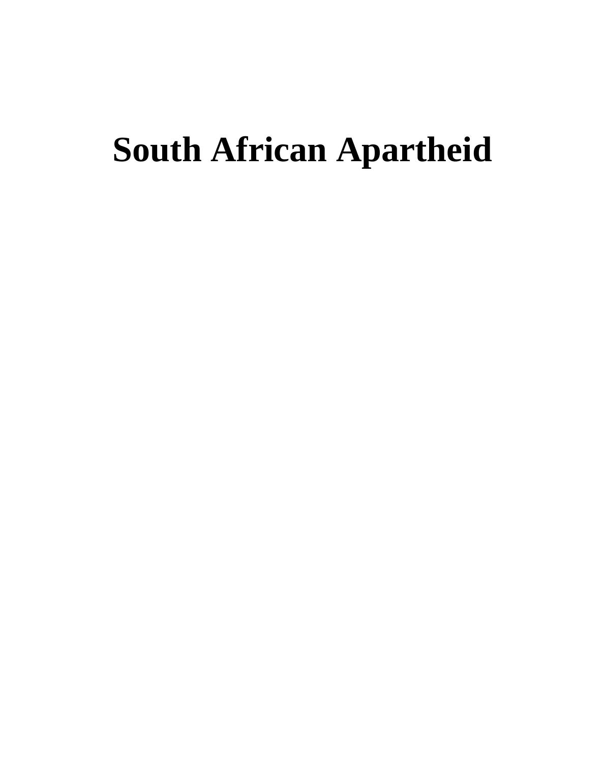 good research questions for south african apartheid